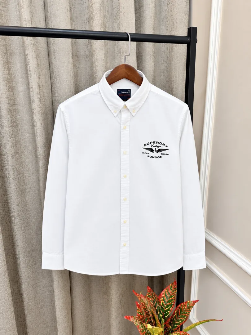 Superdry White Premium Imported Back Design Store Article Shirt (1601)