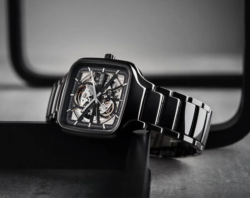 Radd_o True Square Automatic Ceramic Black Silver