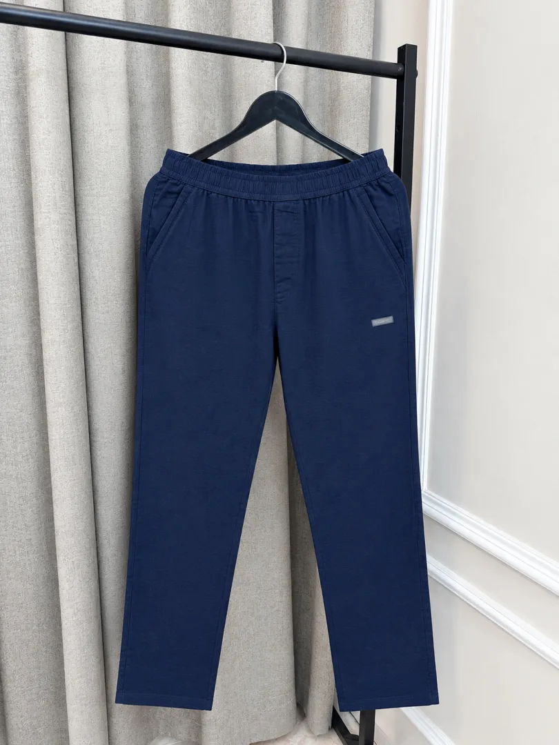 Calvin Kleiin Navy Blue Imported Super Premium Linen Lower(1551)