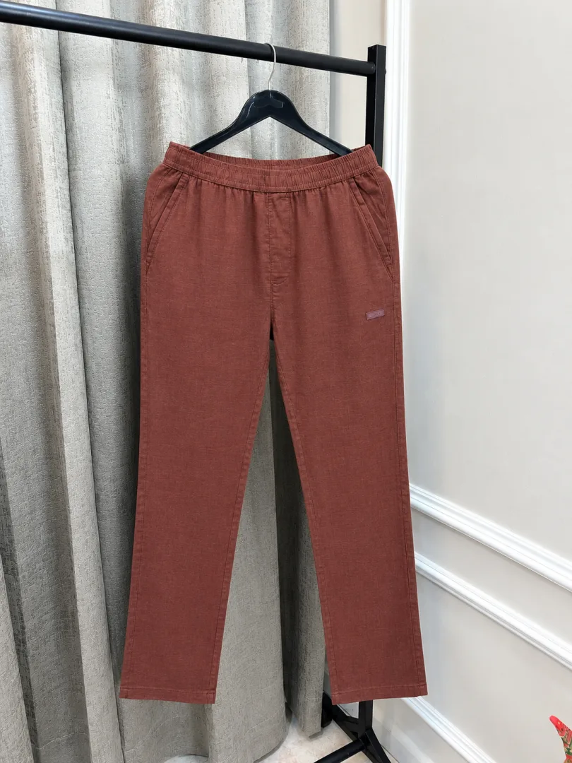 Calvin Kleiin Rust Red Imported Super Premium Linen Lower(1549)