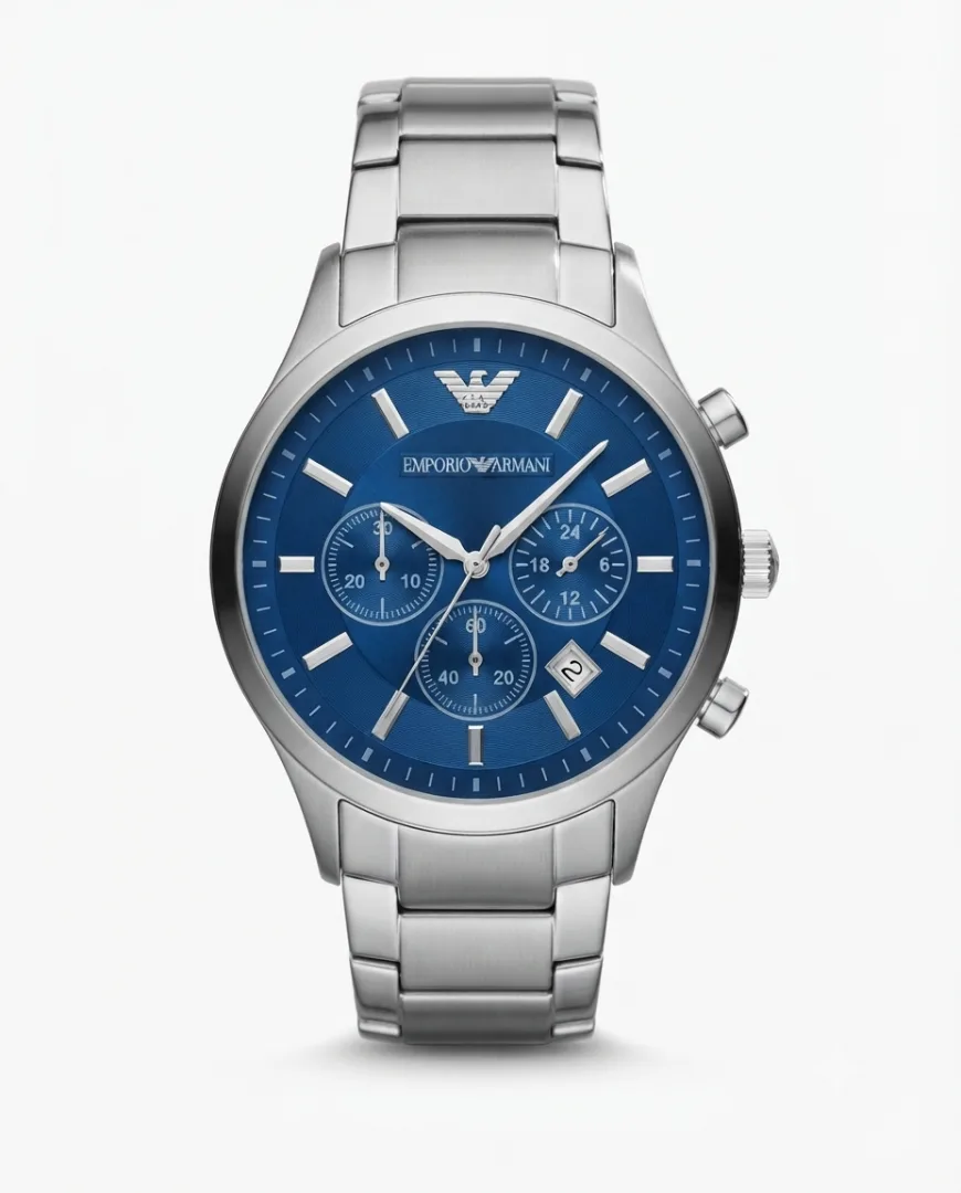 Emphorio Arrwa%! Classic Silver Blue Dial