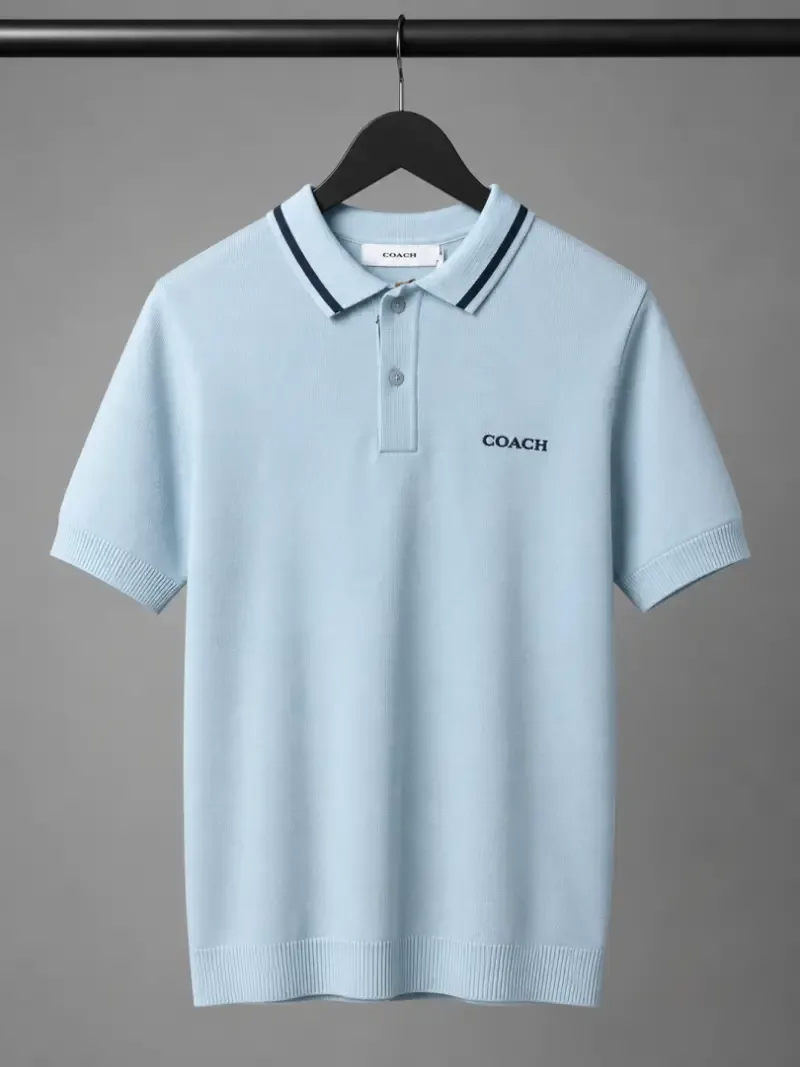 High Quality Coatch Premium knit Polo T-Shirt 2939