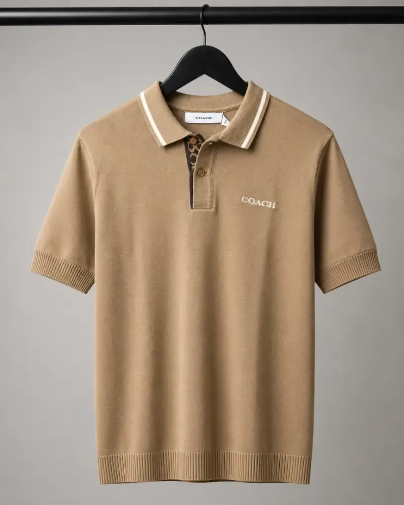High Quality Coatch Premium knit Polo T-Shirt 2938