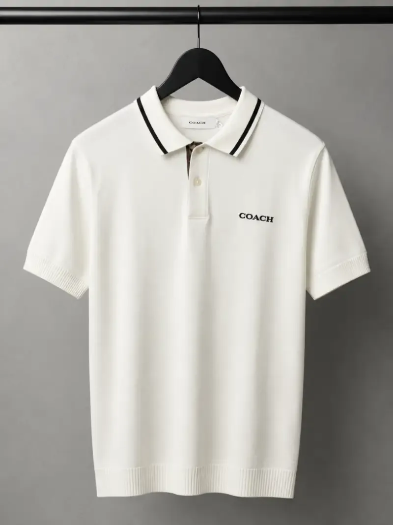 High Quality Coatch Premium knit Polo T-Shirt 2937