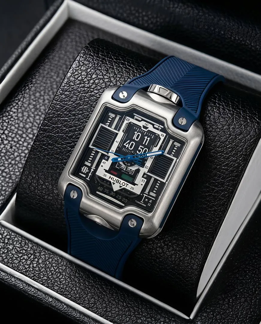 Hublot MP-10 Tourbillon Blue Silver Dial