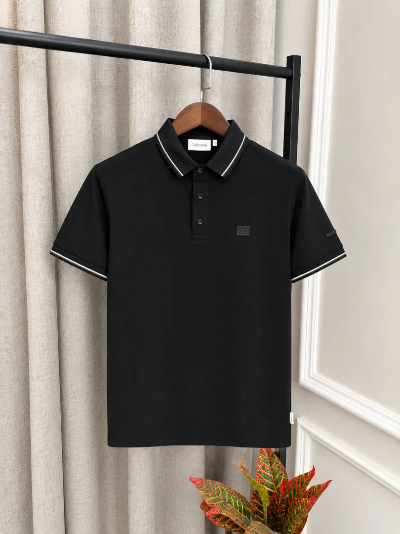 Calvin Kline Black Premium Imported Polo T-Shirt With Box Packing(1540)