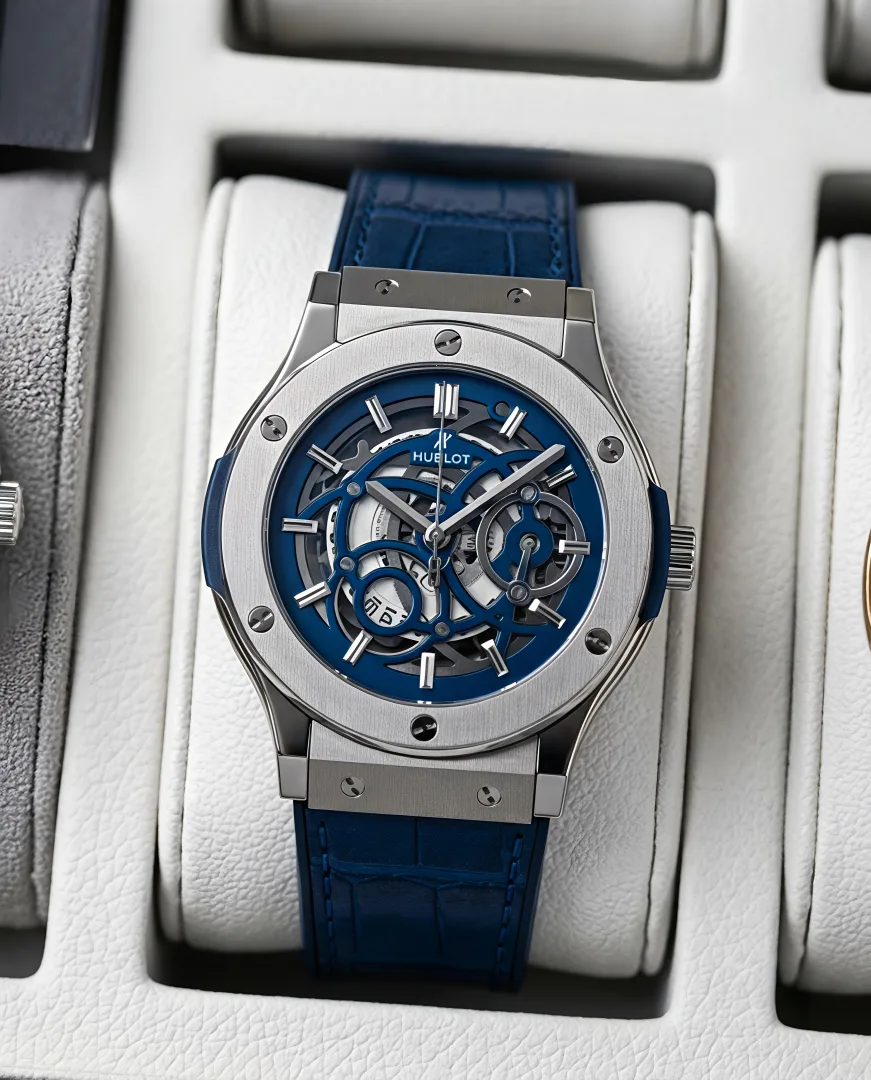 Hublot Classic Fusion Aerofusion Silver-Blue