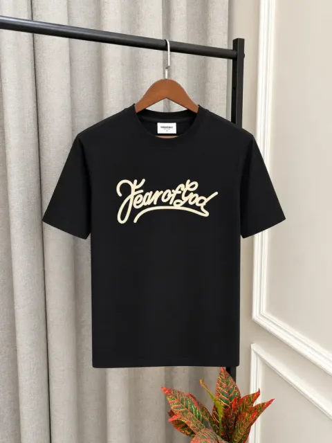 Essential Fear Of God Dark Brown Premium Round Neck T-Shirt(1537)