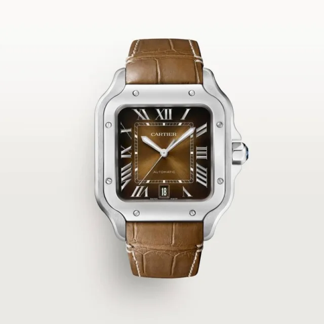 Cartiie_r Santos Automatic brown Roman ank
