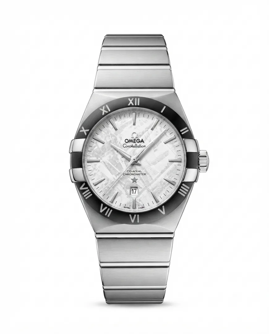 Omegg_a Constellation Co-Axial Chornometer Silver Textured Dial