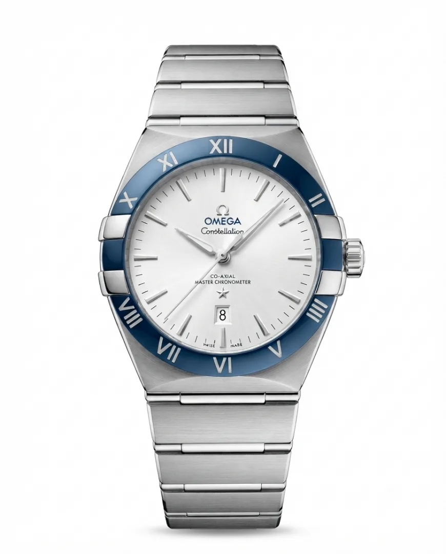 Omegg_a Constellation Co-Axial Chornometer white Dial silver Chorno