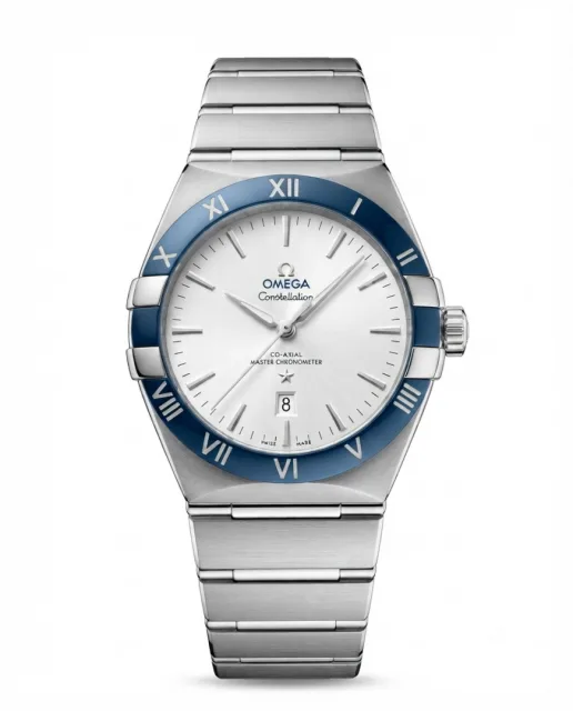 Omegg_a Constellation Co-Axial Chornometer white Dial silver Chorno