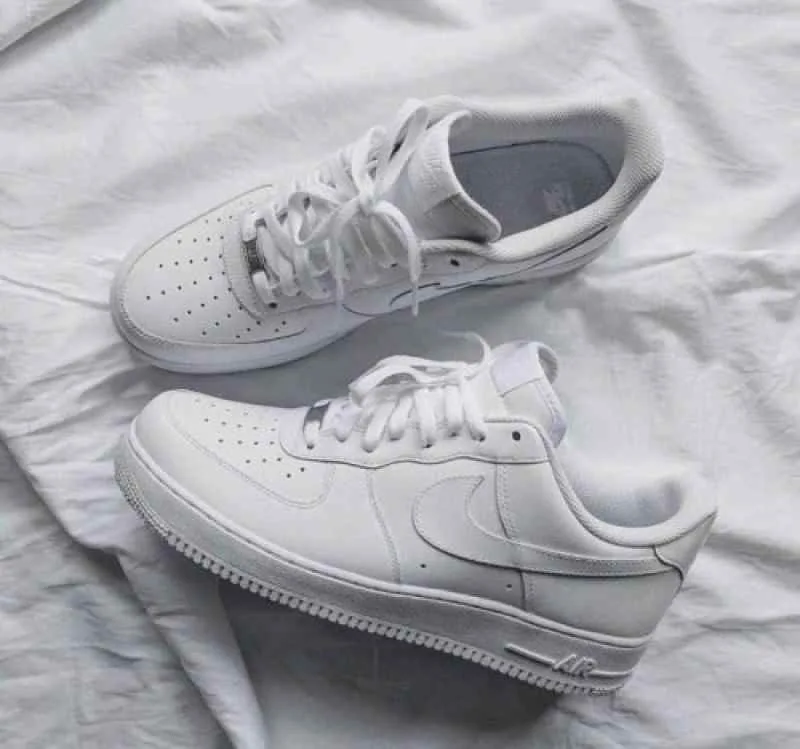 Nikkee Airforce 1 milky white pure leather For Mens