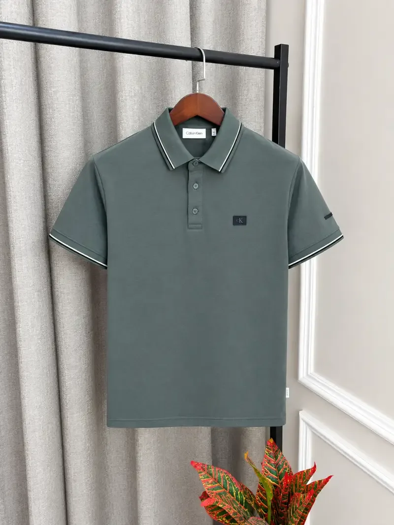 Calvin Kline Olive Premium Imported Polo T-Shirt With Box Packing(1534)