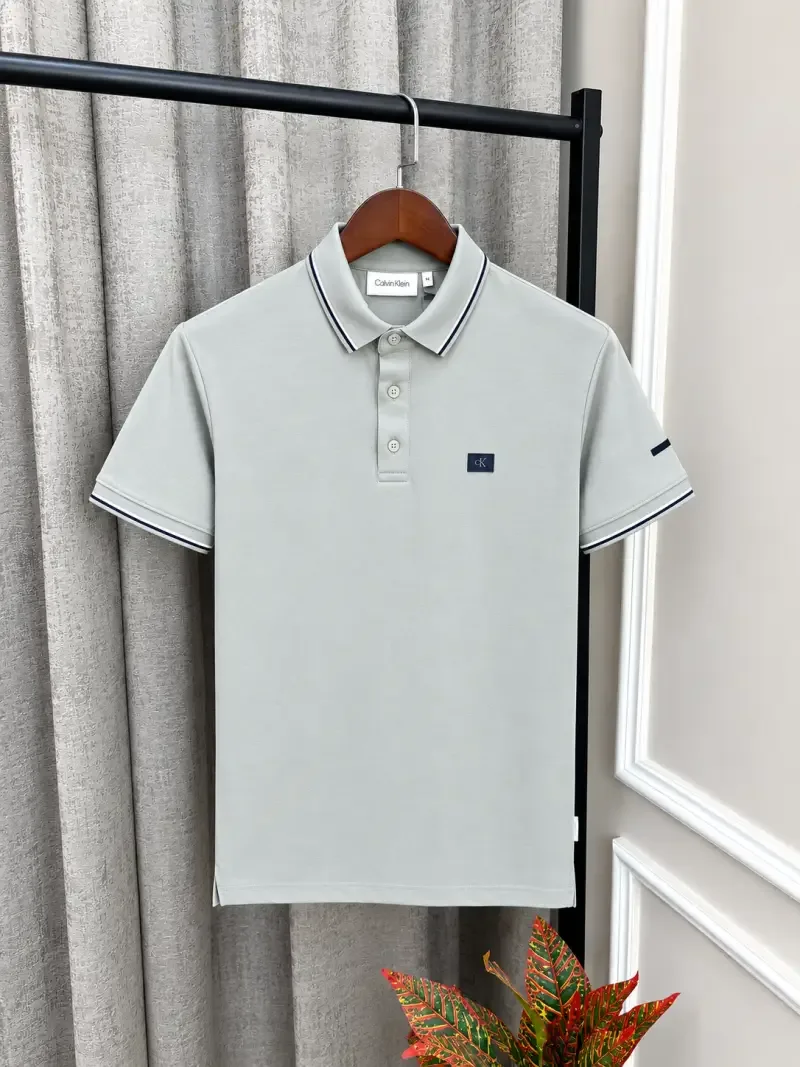 Calvin Kline Grey Premium Imported Polo T-Shirt With Box Packing(1532)