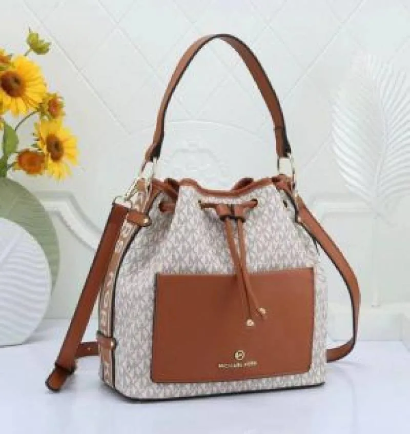 Micheal Kors maeve monogram print bucket bag 1168
