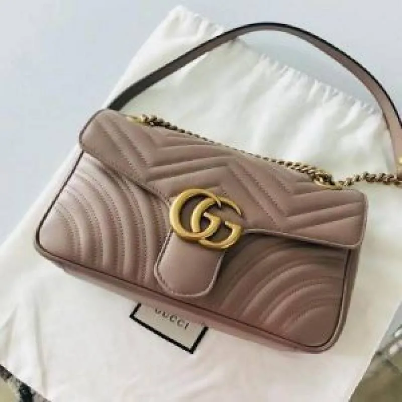 Gucc marmont sling bag premium quality with box(green box)5977