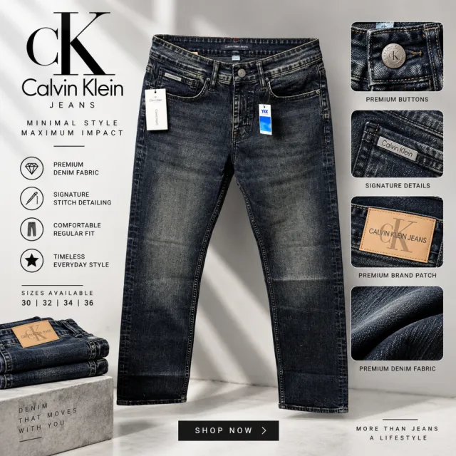 Calviin Keliin Top Quality Straight Fit Jeans 2540