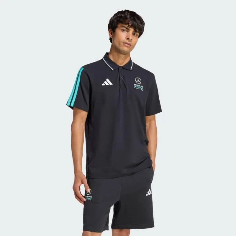 Adida X Mercedes Navy Blue Store Article Premium Polo T-Shirt(1346)