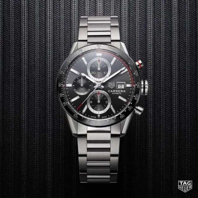 Tag Heuee_r carrera caliber 17 japan silver Black