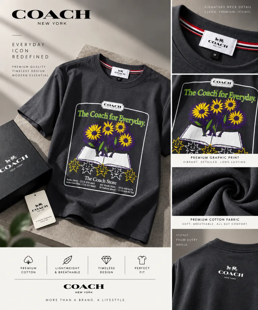 Coacch Premium Round Neck T-Shirts 2518