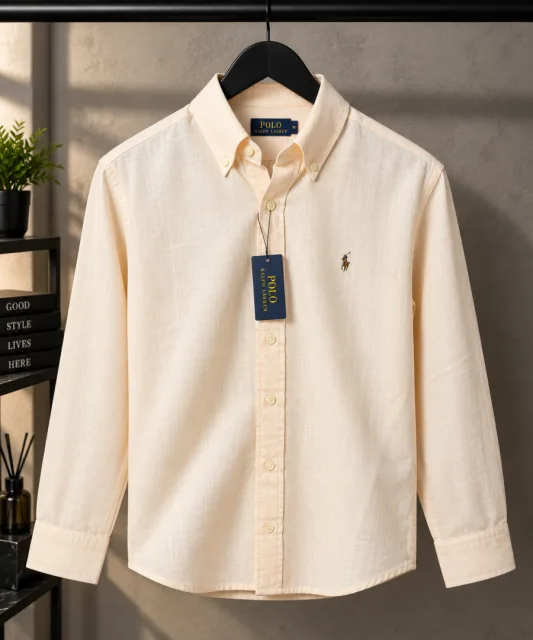 Ralp Lauren Premium Linen High Quality Shirts 2452