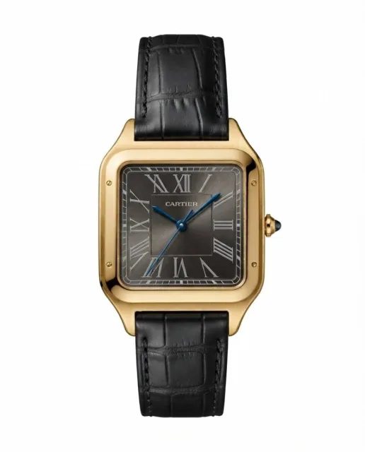 Cartiee_r Santos Dumont Square Gold Black Dial