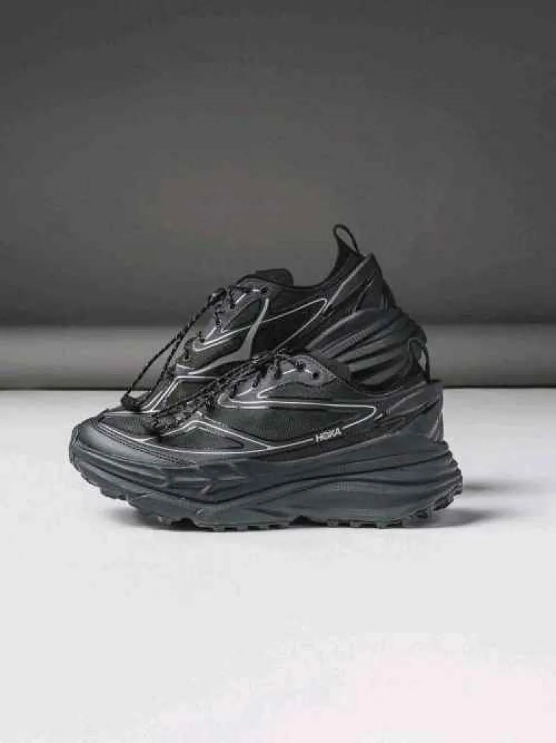 Hoka Stinson One7 Black SIlver 2680