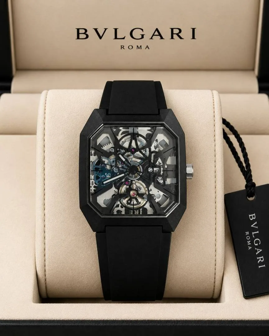 Bvlgari Octo Skeleton Full Black