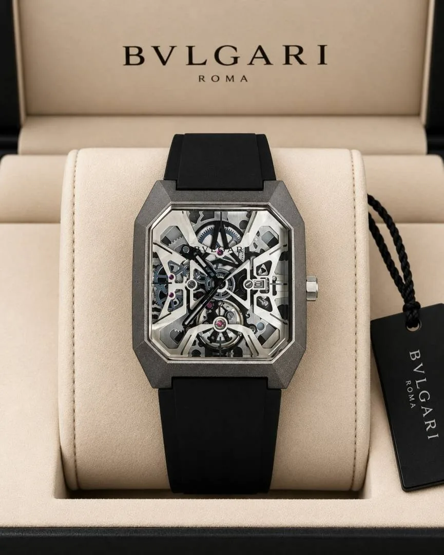 Bvlgari Octo Skeleton Black-Silver-White