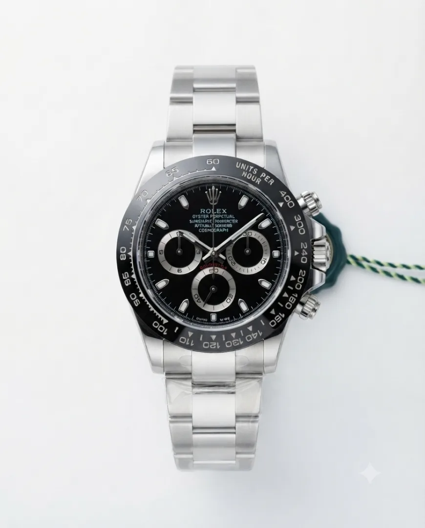 Rolee_x Daytona chronograph Silver Full Dial