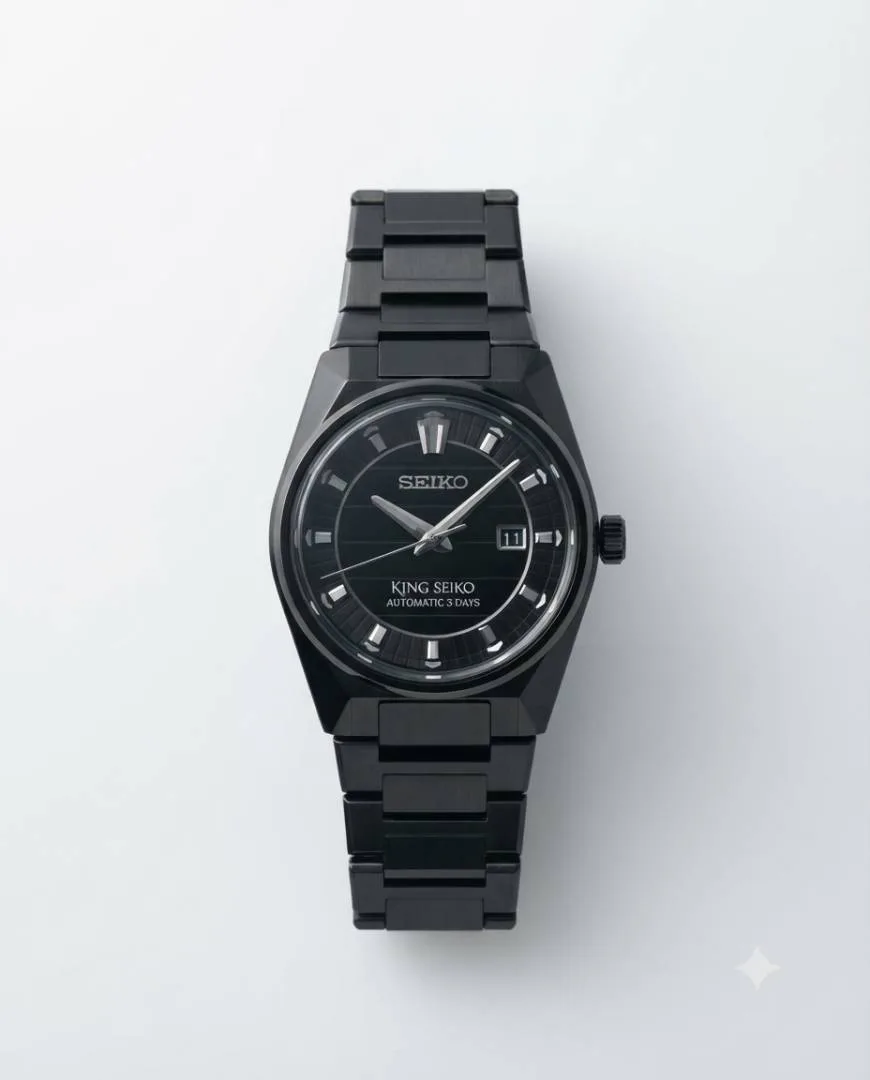 King Seiko Vanac Quartz Full Black