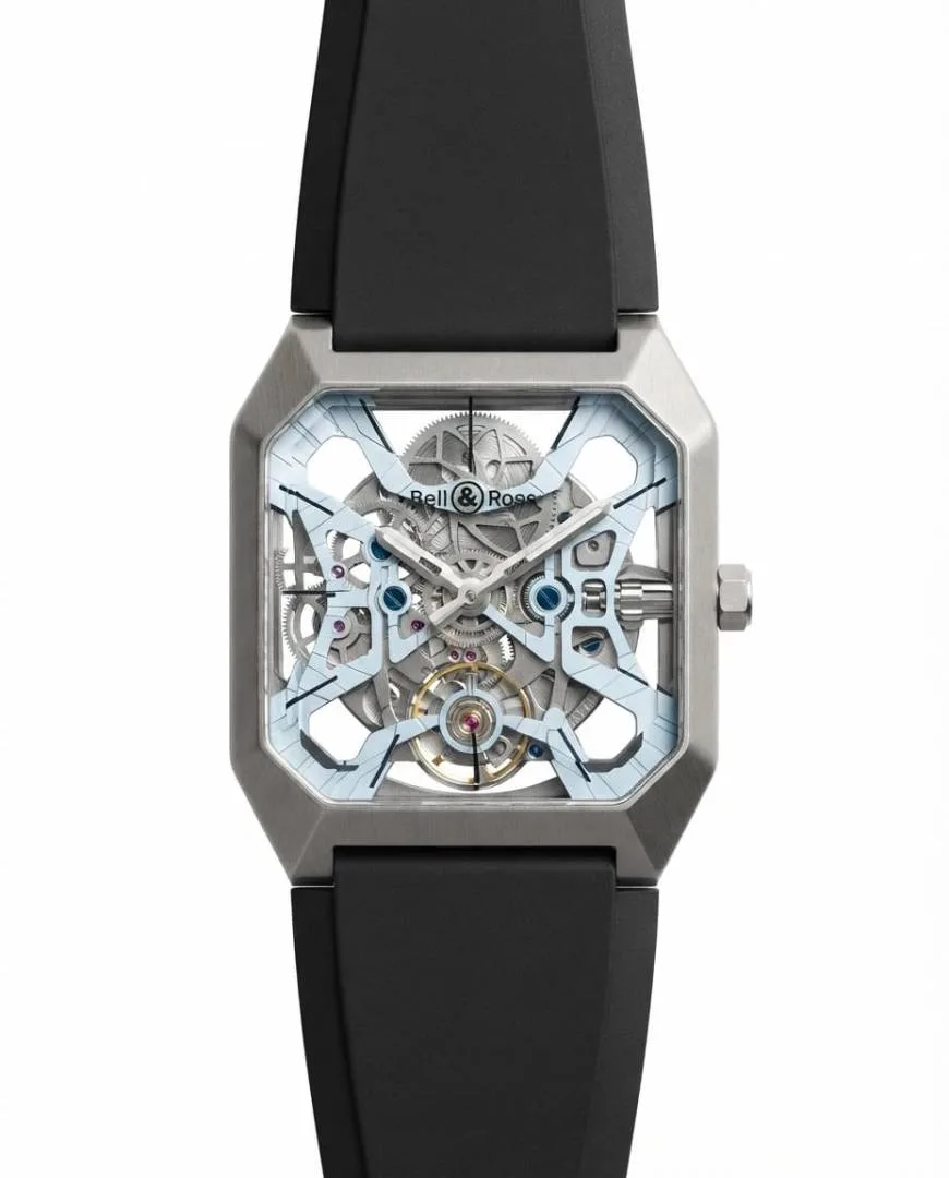 Bell&Rose BR03 Cyber automatic Black Silver Sky Blue Dial