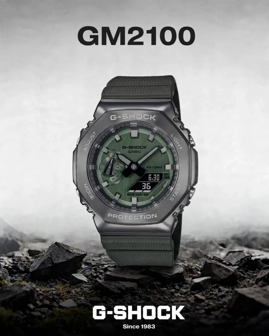 Casio g shock gm2100 full green