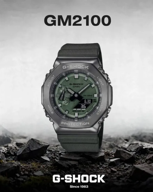 Casio g shock gm2100 full green