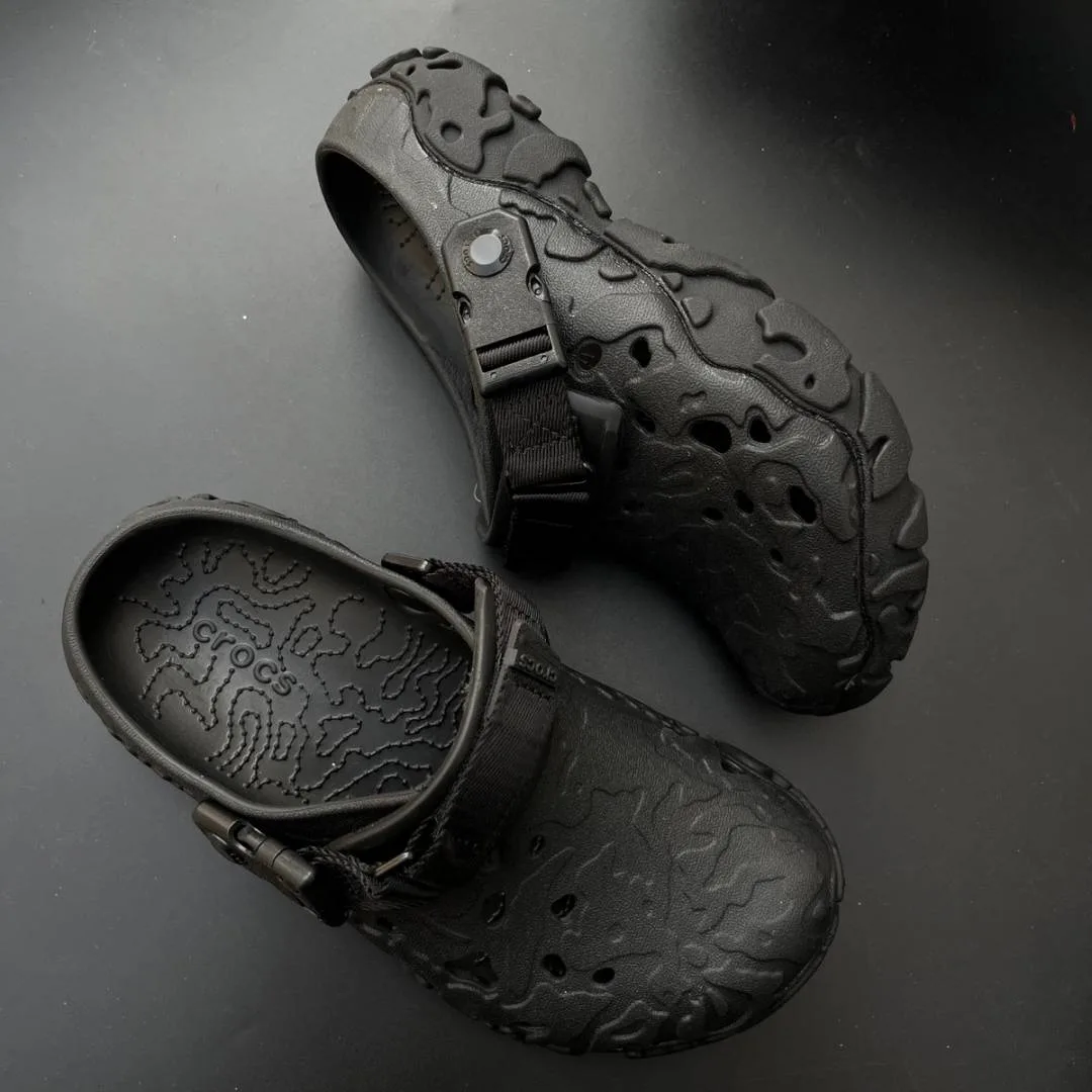 Croc All-Terrain Atlas Clogs All Black With Og Box Carry Bag