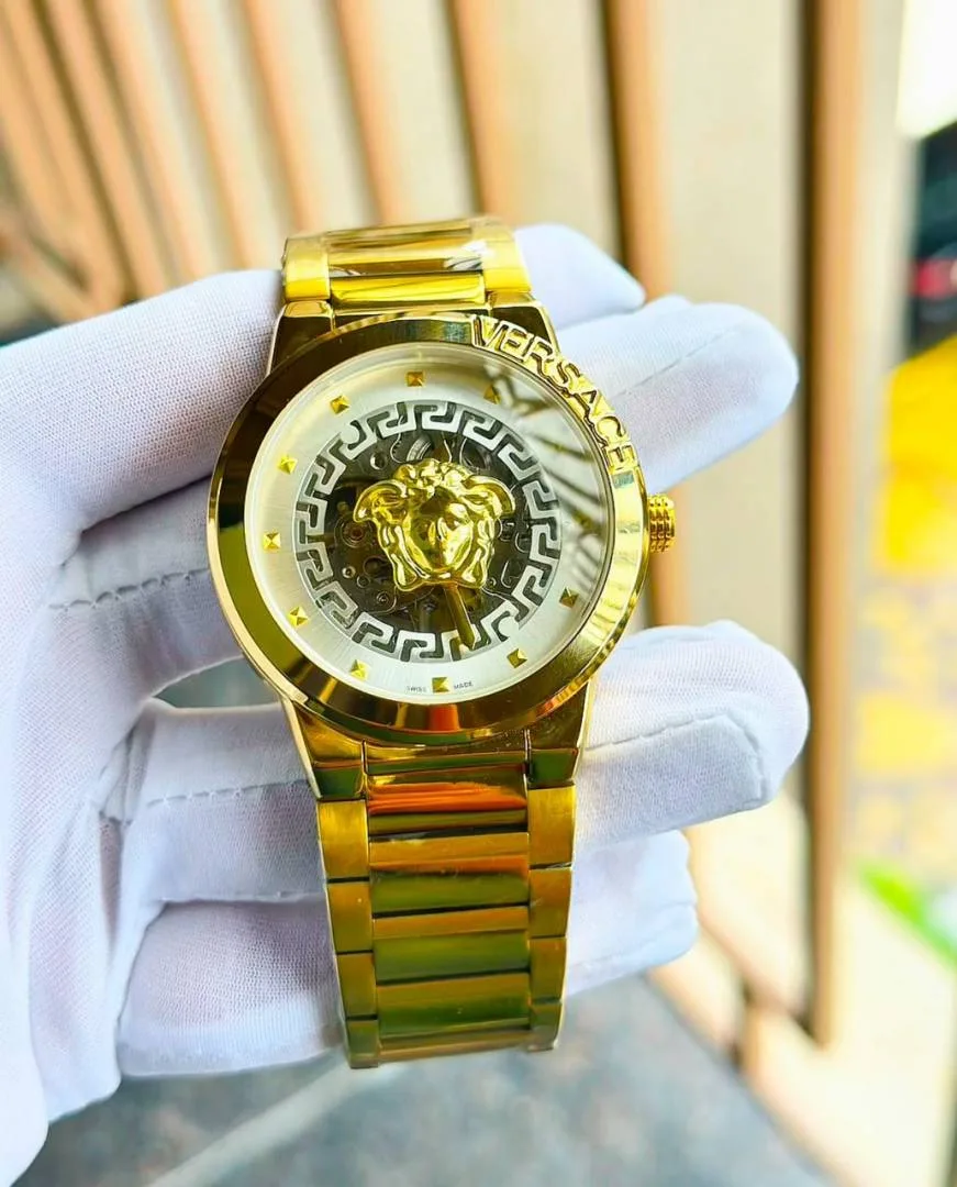 Versace Gold White Dial