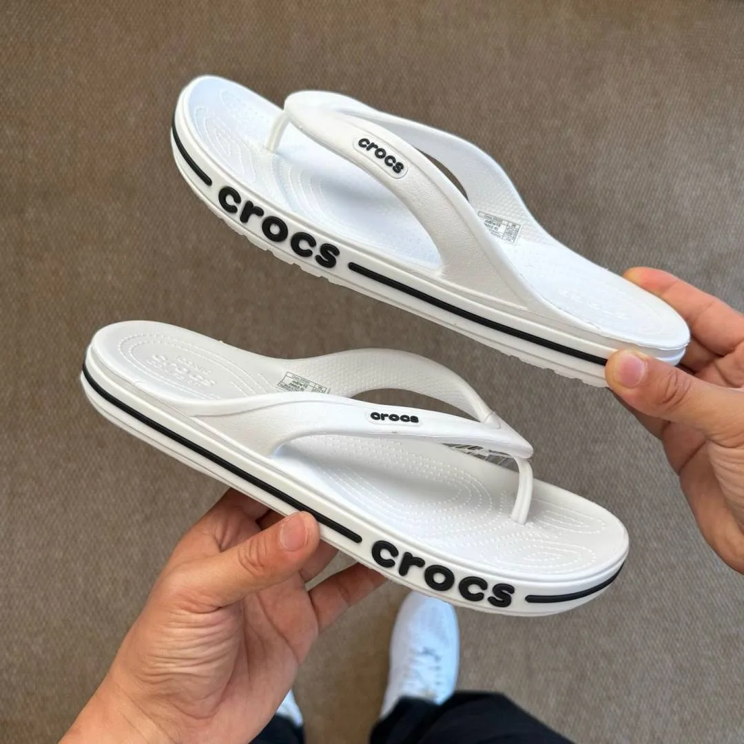 Croc Bayaband Slip White With Og Box And Carry Bag