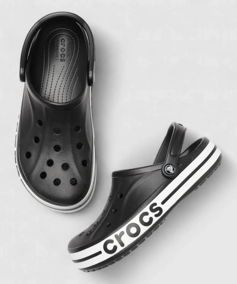croc bayaband clog clogs black carry bag og box fix