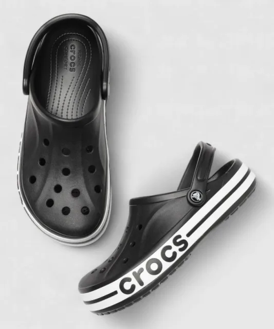 croc bayaband clog clogs black carry bag og box fix