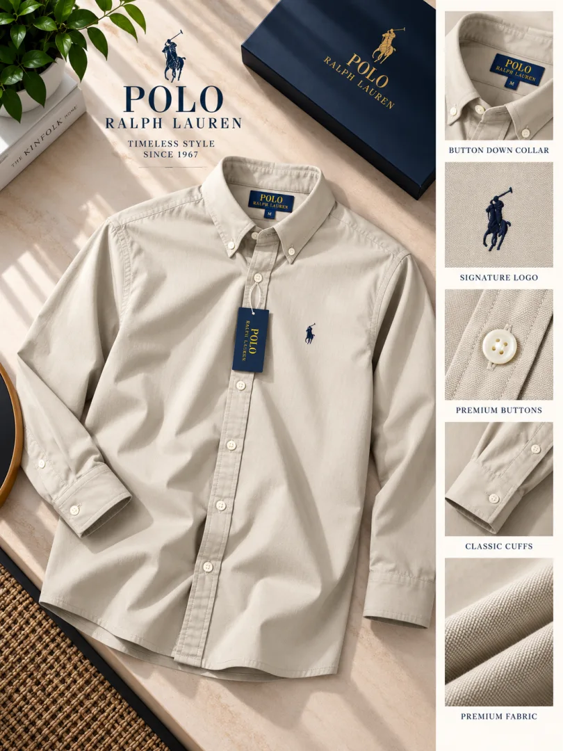 Ralp Lauren Premium Cotton Lycra Shirts 2666