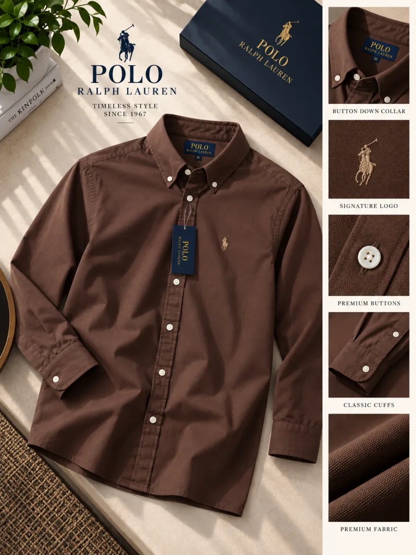 Ralp Lauren Premium Cotton Lycra Shirts 2570
