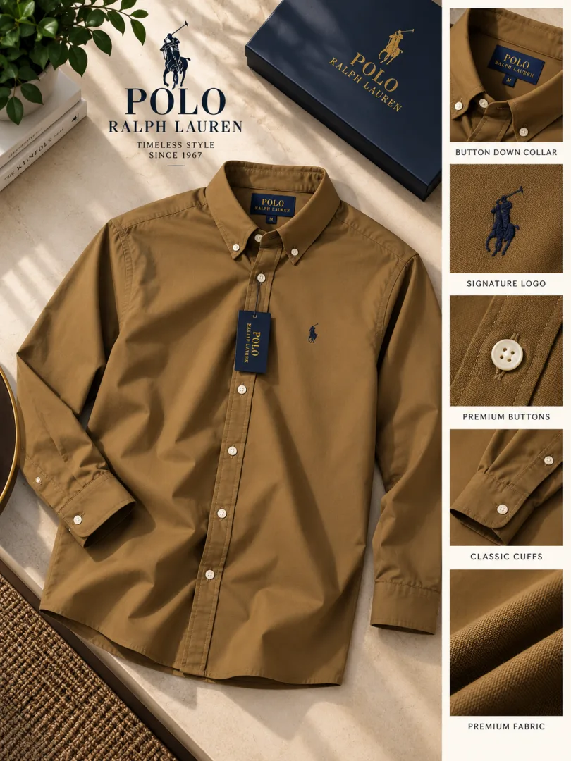Ralp Lauren Premium Cotton Lycra Shirts 2568