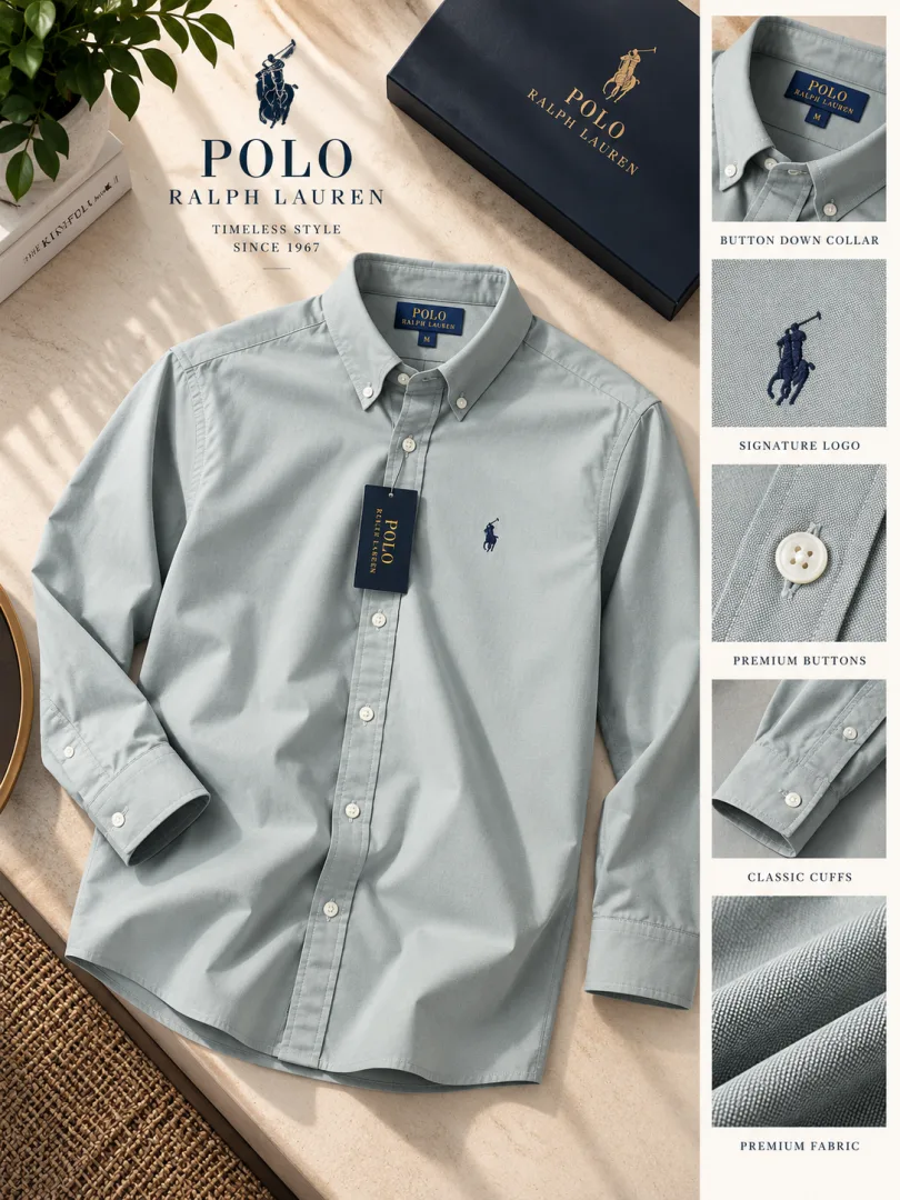 Ralp Lauren Premium Cotton Lycra Shirts 2567