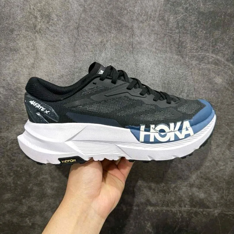 Hoka Mafate X Trail Running Black Skyward Blue 1138