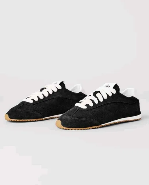Alo Yoga Sunset Suede Sneakers Black 6205