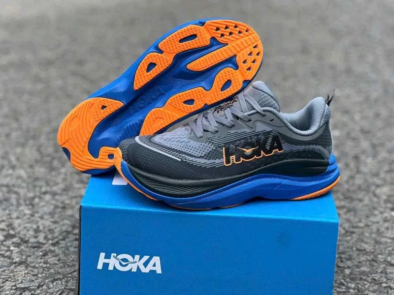 Hoka Skyflow Wide in DownpourThunder Cloud