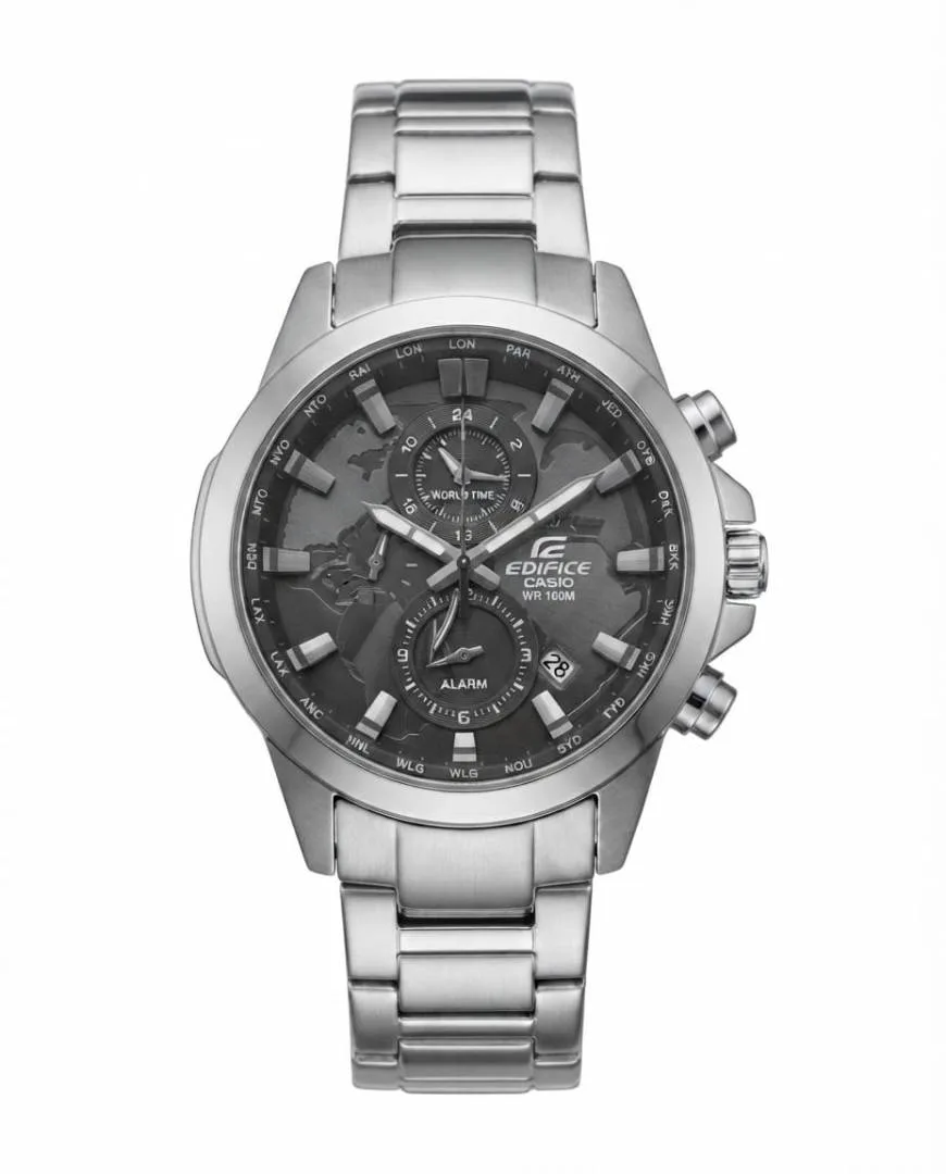 Edifice EFR-303D Silver Black Dial