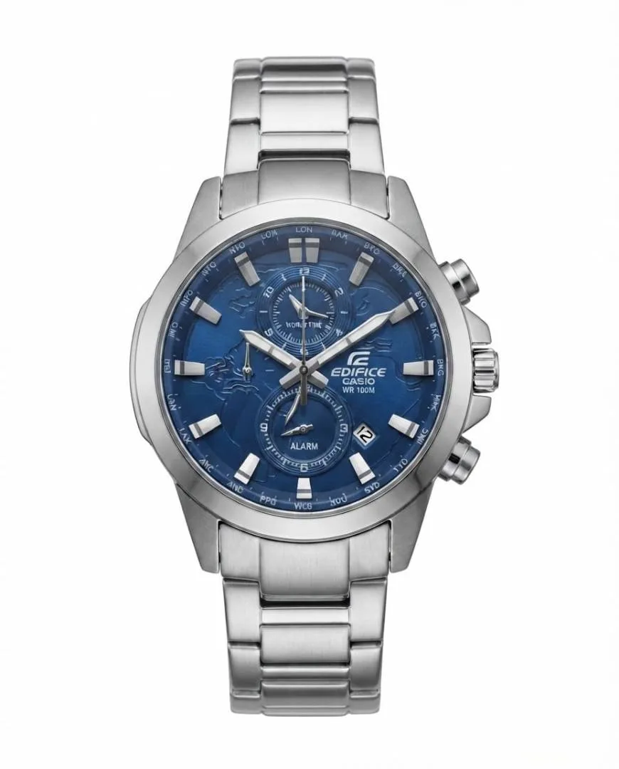Edifice EFR-303D Silver Blue Dial