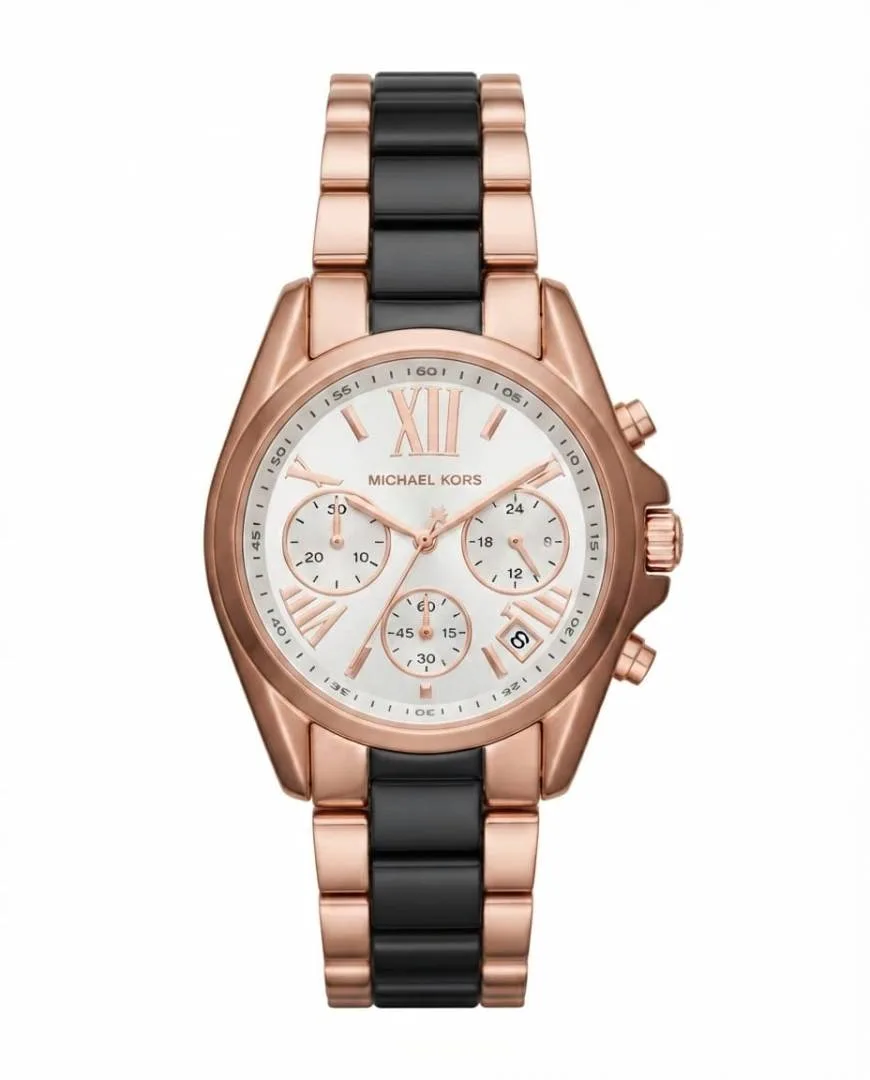 Michea_l kors bradshaw two tone black White Dial